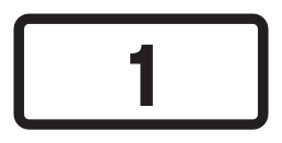 723.13 - Weißes Straßennummernschild Verkehrsschild