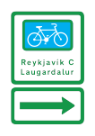 755 - Radwegweiser - Ausführung B Verkehrsschild