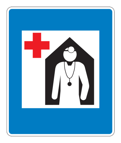 760.2 - Gesundheitswesen Verkehrsschild
