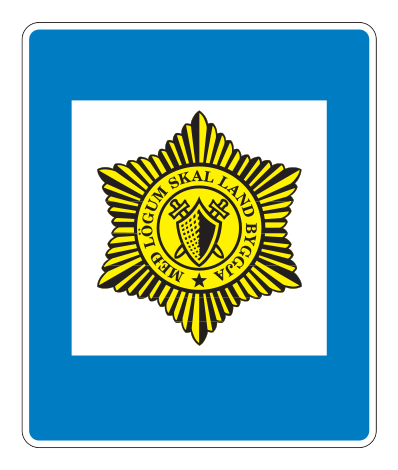 760.4 - Polizei Verkehrsschild