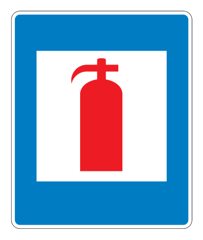 760.6 - Feuerlöscher Verkehrsschild