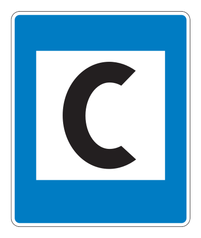 762.1 - Innenstadt Verkehrsschild