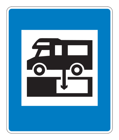 762.10 - Abwasserbehälter-Entleerung Verkehrsschild