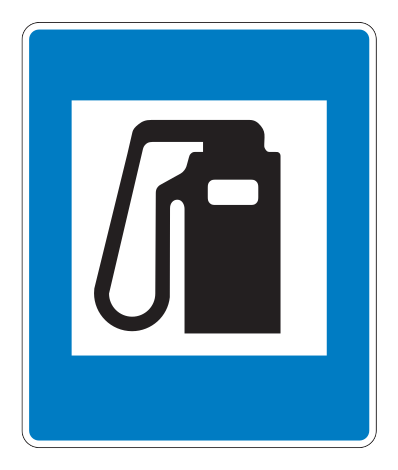 762.4 - Tankstelle Verkehrsschild