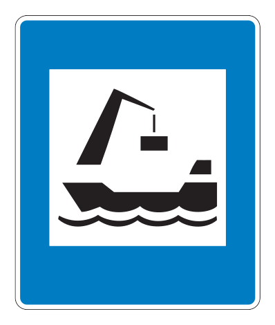762.8 - Güterhafen Verkehrsschild