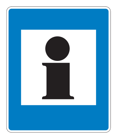 764.1 - Information Verkehrsschild