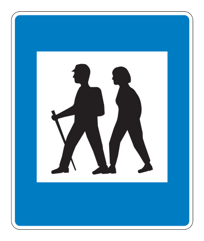 764.7 - Gehweg Verkehrsschild