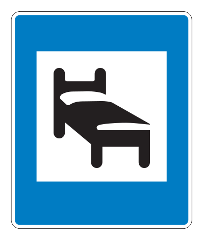 766.1 - Unterkunft Verkehrsschild