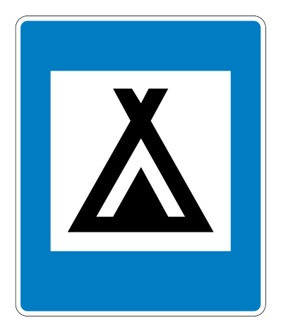766.2 - Campingplatz Verkehrsschild