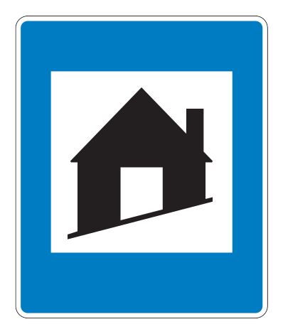 766.4 - Sæluhús Verkehrsschild