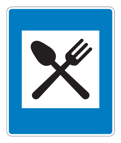 768.11 - Restaurant Verkehrsschild