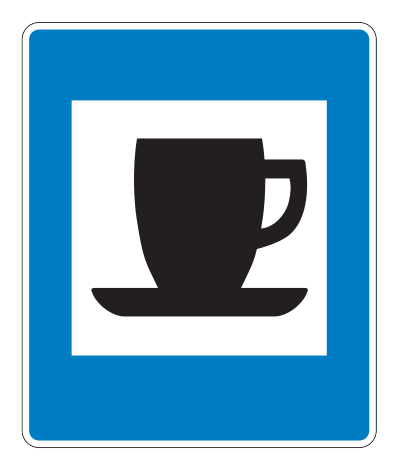 768.12 - Restaurant Verkehrsschild