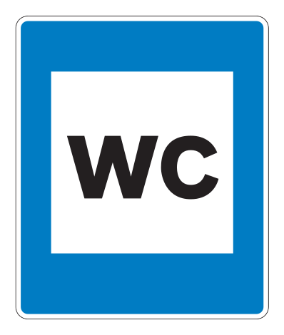 768.21 - Öffentliche Toilette Verkehrsschild