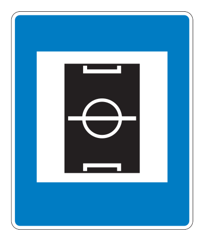 768.34 - Sportstätte Verkehrsschild