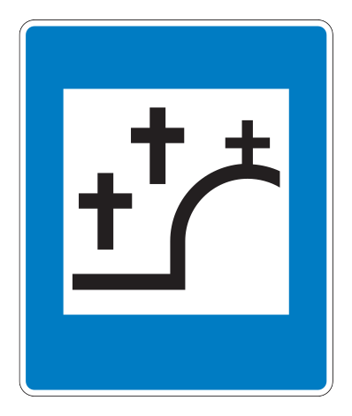 768.42 - Friedhof Verkehrsschild