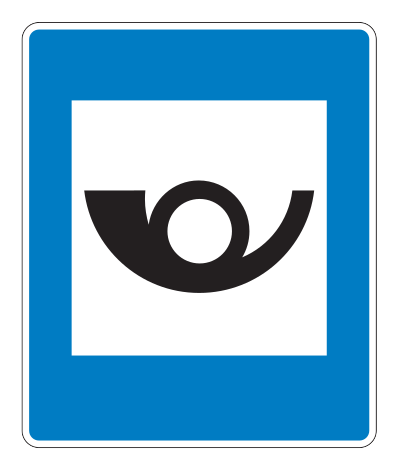 768.51 - Postamt Verkehrsschild