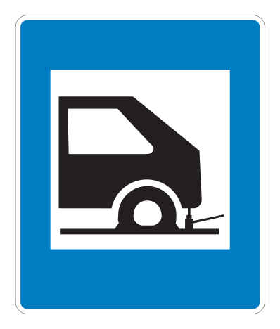 E03.31 - Reifenwerkstatt Verkehrsschild