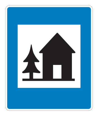 E05.31 - Hostel Verkehrsschild