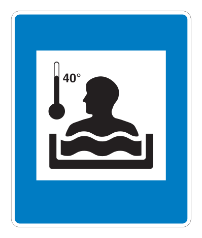 E06.31 - Jacuzzi Verkehrsschild