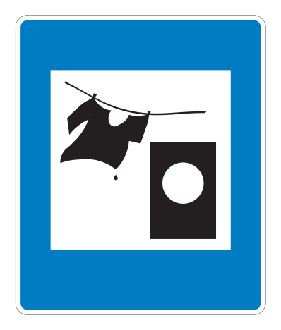 E06.41 - Waschmaschine Verkehrsschild