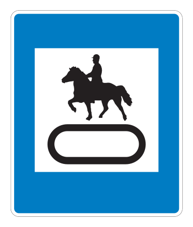 E07.22 - Skeiðvöllur Verkehrsschild