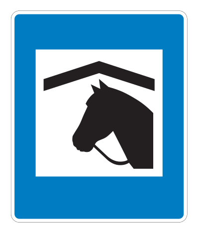 E07.23 - Stables District Verkehrsschild