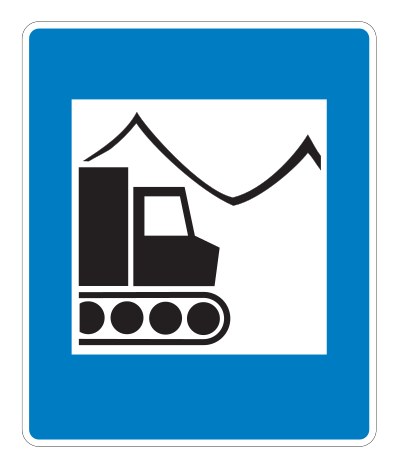 E07.47 - Schneemobil-Touren Verkehrsschild