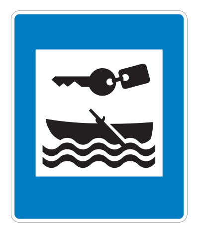 E07.64 - Boote zu vermieten Verkehrsschild