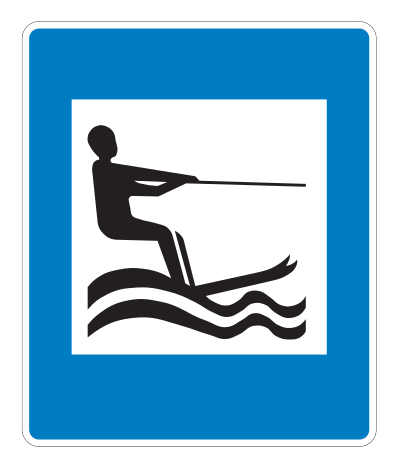 E07.71 - Wasserskifahren Verkehrsschild