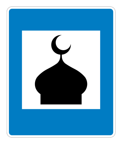 E08.15 - Moschee Verkehrsschild
