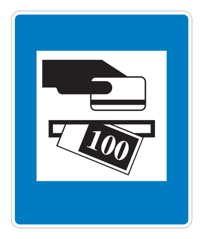 E08.22 - Geldautomat Verkehrsschild