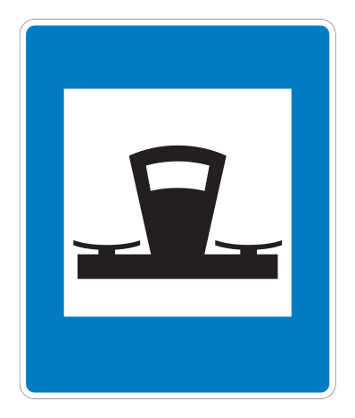 E08.41 - Touristenladen Verkehrsschild