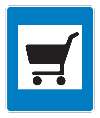 E08.42 - Kjörbúd Verkehrsschild