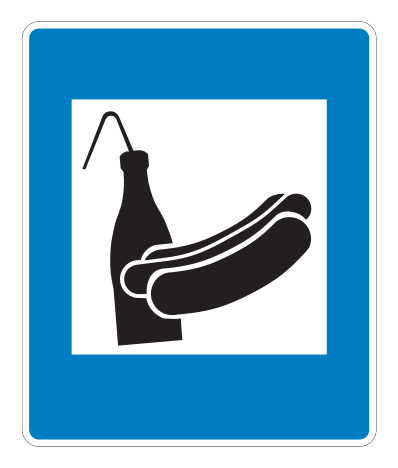 E08.44 - Verkaufsstand Verkehrsschild