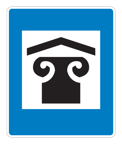 E08.51 - Kunstmuseum Verkehrsschild