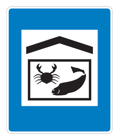 E08.53 - Aquarium Verkehrsschild