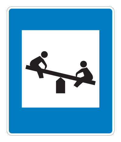 E08.71 - Spielplatz Verkehrsschild
