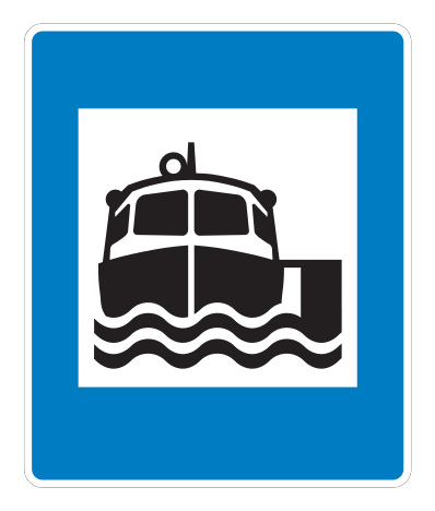 E09.12 - Bootsfahrten Verkehrsschild