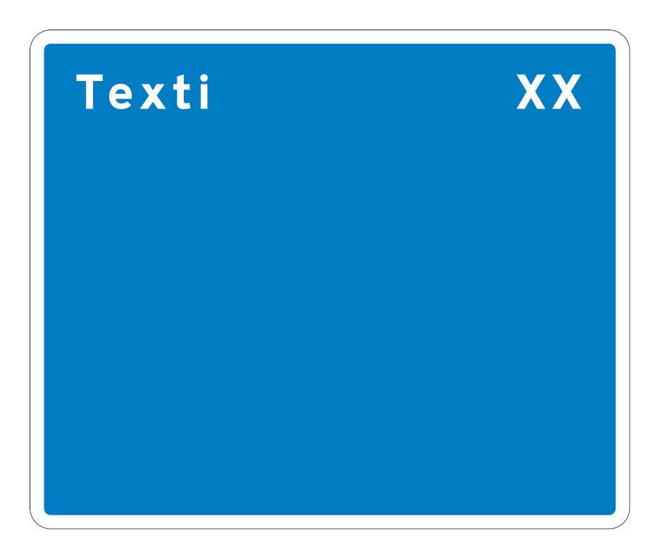 650.3 - Text Panel for Local Services Information Board road sign