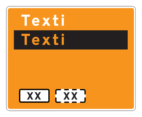 650F.4 - Text Panel for Temporary Detour Information Board road sign