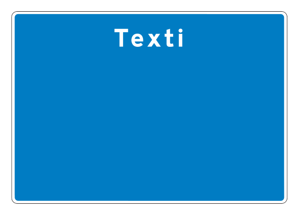 650F.5 - Textaspjald fyrir upplýsingaskilti um vegavinnu vegmerki