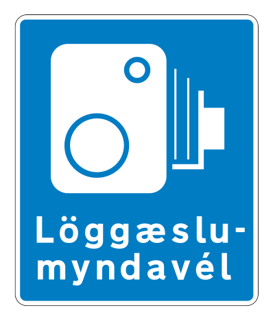 655.61 - Löggæslumyndavél vegmerki