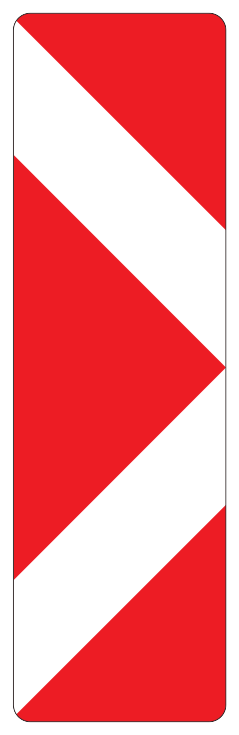 904F1 - Leitzeichen, Baustelle Verkehrsschild