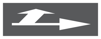1034.1d - Richtungspfeilmarkierung Verkehrsschild
