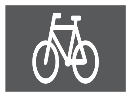 1039 - Symbol für Radfahrer Verkehrsschild
