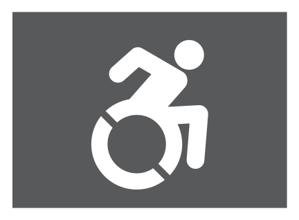 1042 - Symbol für Parkplätze für Personen mit eingeschränkter Mobilität Verkehrsschild