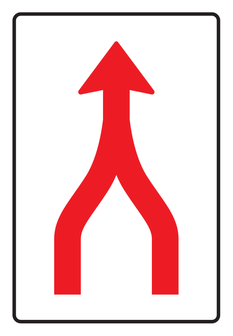 216 - Vorfahrtmuster an nächster Kreuzung Verkehrsschild