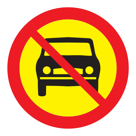 306.2 - Keine Kraftfahrzeuge außer Zweirädern Verkehrsschild