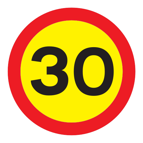 362.30 - Höchstgeschwindigkeit 30 km/h Verkehrsschild