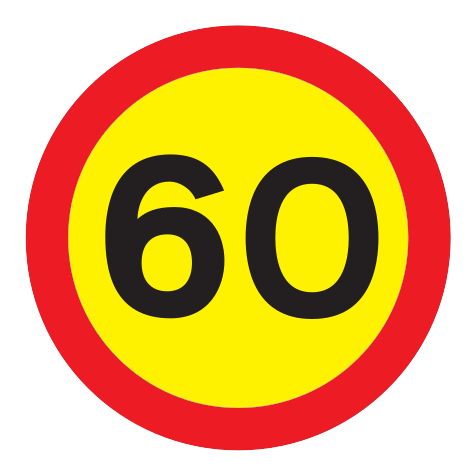 362 - Höchstgeschwindigkeitsbegrenzung Verkehrsschild
